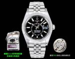 AR Factory Rolex Sky-Dweller 42mm 9002 Movement Black Face White Gold Jubilee Band Watch
